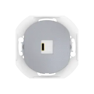 Розетка скрытой установки CADUCEUS ALING EON USB тип С для зарядки 1-го устройства, 3А, 5В=, 250В~, механизм
