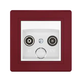Розетка скрытой установки CADUCEUS ALING PRESTIGE антенная TV/FM, оконечная