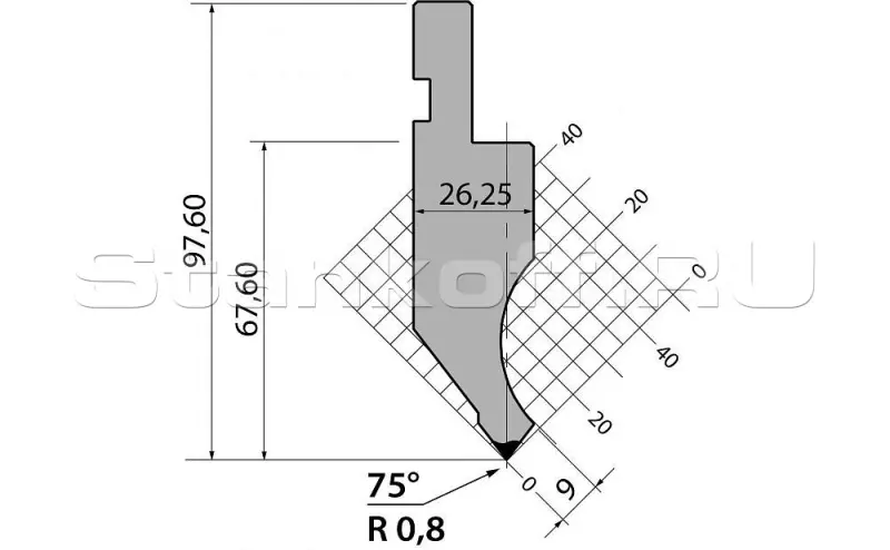 Пуансон P.97.75.R08.805s