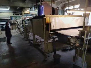 Установка для нанесения порошкообразного полимерного покрытия на рулонные материалы