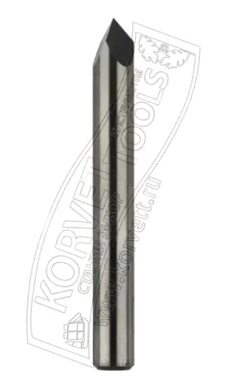 302-660. Фреза гравировальная твердосплавная CARBIDE D6 TL50 Z3 А60° Х6