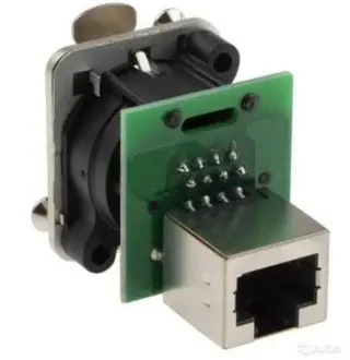 NE8FDP Neutrik Панельный разъем RJ45 проходной