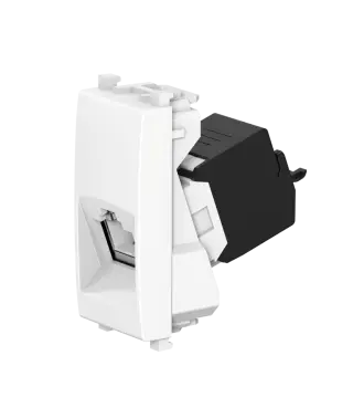 Розетка CADUCEUS ALING EXPERIENCE компьютерная, с модулем Keystone RJ45 8P8C cat.5e, UTP, модульная, для скрытой проводки, механизм