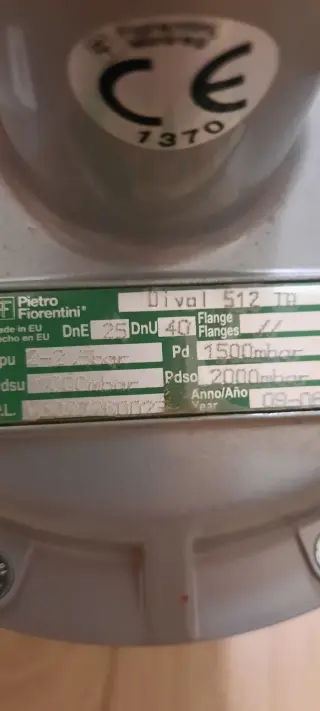 Регулятор давления газа Pietro Fiorentini DIVAL 512 TR