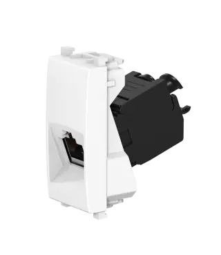Розетка CADUCEUS ALING EXPERIENCE компьютерная, с модулем Keystone RJ45 8P8C cat.6, FTP, модульная, для скрытой проводки, механизм