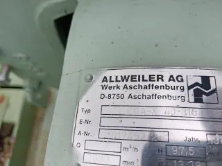 Нефтяной насос ALLWEILER CGA-X 40-315 с хранения