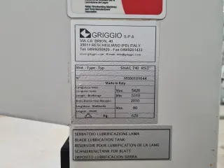 Ленточнопильный станок Griggio snac 740 RS3