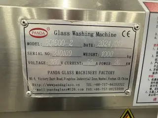 Машина для мойки стекла двухкамерная шириной 1600 мм Panda BQ1600-2