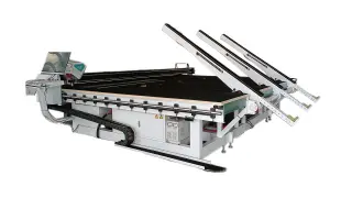Станок для резки стекла с интеллектуальной системой опорной штанги