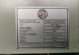 Станок для засыпки влагопоглотителя CMS SM 25