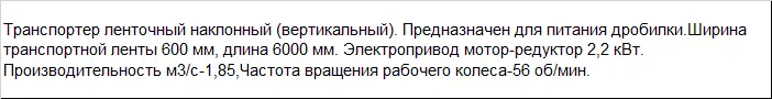 Транспортер ленточный PZO 600/6000 TLS