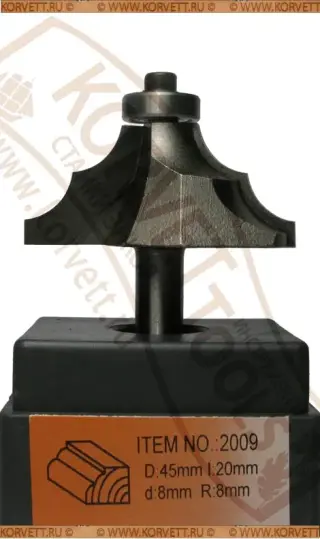 2009-6 Al.Фреза кромочная калёвочная R6 D38 H14 Х8