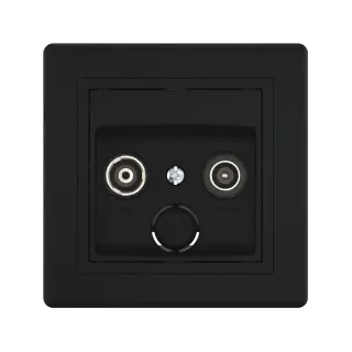 Розетка скрытой установки CADUCEUS ALING PRESTIGE антенная TV/FM, оконечная
