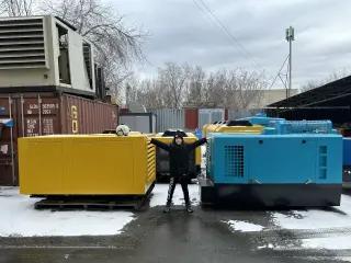 Компрессор дизельный КВ-12/12С для буровой