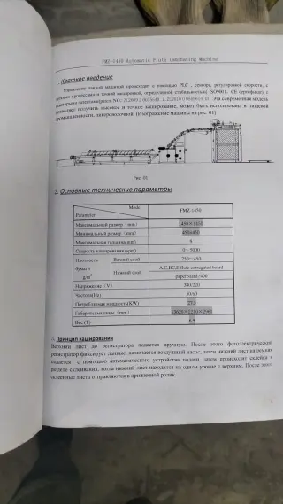 Машина кашировальная FMZ-1450