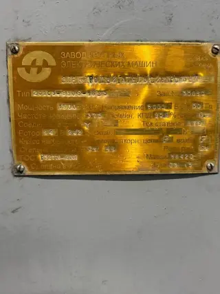 Электродвигатель 2СДС3-630S-16 У3 Рн=1600кВт Uн=6кВ 375 об/мин