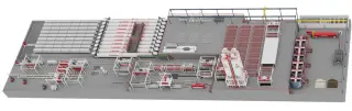 Линия по производству автоклавных газобетонных блоков (AAC) на 650-700 м3 в сутки (200 000 м3 в год)