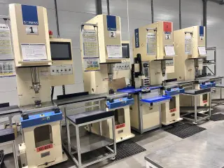Высокоскоростной сервопресс (Servo press) сборочный HSVP-050C - сборка водяных насосов, запрессовка подшипников