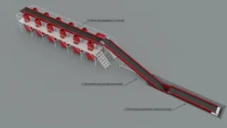Линия ручной сортировки на 12 постов