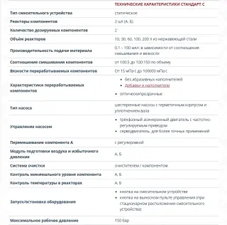 ДОЗИРУЮЩАЯ МАШИНА СТАНДАРТ С
