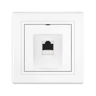 Розетка скрытой установки CADUCEUS ALING PRESTIGE компьютерная с модулем Keystone RJ45 8P8C, cat.6, UTP
