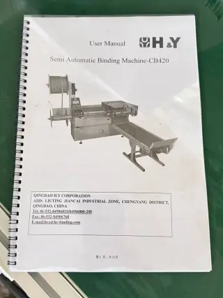 Полуавтоматическая переплетная машина CB-420, для блокнотов, календарей