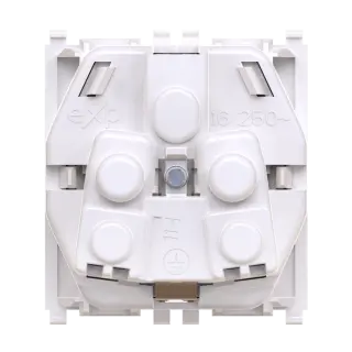 Розетка CADUCEUS ALING EXPERIENCE электрическая, модульная с крышкой, для скрытой проводки, механизм, 16А, 250 В~