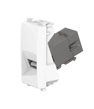 Розетка с модулем Keystone USB 2.0 тип A-A CADUCEUS ALING EXPERIENCE для скрытой проводки