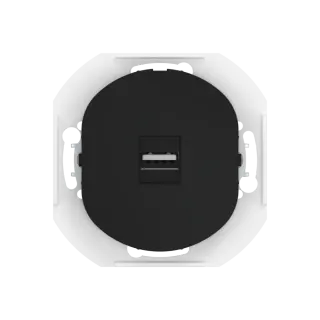Розетка скрытой установки CADUCEUS ALING EON с модулем Keystone USB 2.0 тип A-A, механизм