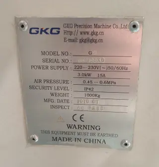 Трафаретный принтер SMT GKG G3