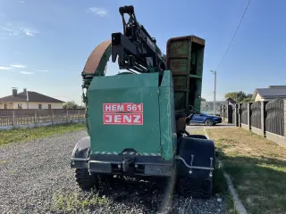 Щепоруб дробилка мобильная JENZ HEM 561 Z с манипулятором Loglift 59F, рубительная машина JENZ HEM 561 Z с манипулятором Loglift 59F