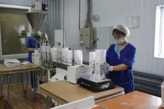 Линия для фасовки муки и трудносыпучих, пылящих продуктов "РТ-ЛФМ" пр-во ООО "Русская Трапеза"