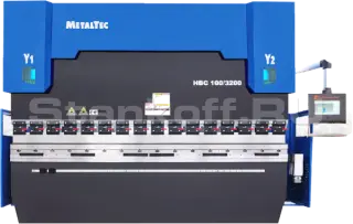 Синхронизированный гидравлический гибочный пресс с ЧПУ HBC 90/2500 4 axis