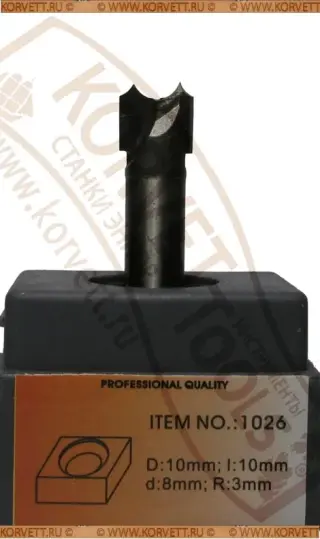 1026-8 Gl.Фреза для изготовления розеток R8 D24 H20 Х8