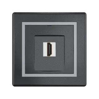 Розетка скрытой установки CADUCEUS ALING PRESTIGE с модулем Keystone HDMI тип A-A