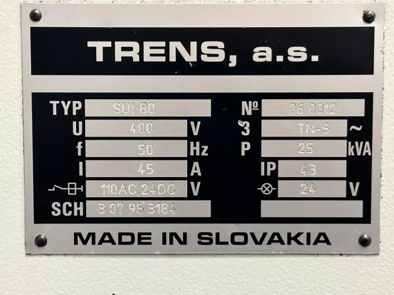 Токарно центровой станок TOS TRENS - SUI 80