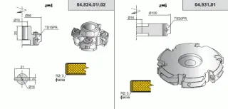 Фрезы для обработки кромок для кромкооблицовочных станков (04.XX.XX)