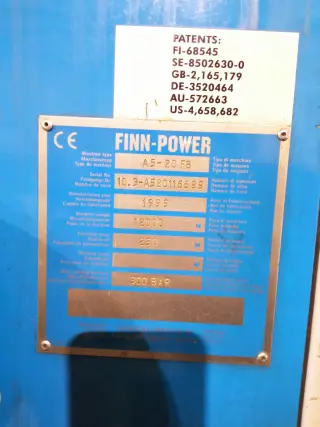 Координатно-пробивной пресс Finn-Power A5-20 FB