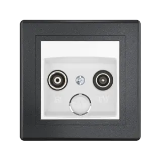 Розетка скрытой установки CADUCEUS ALING PRESTIGE антенная TV/FM, оконечная