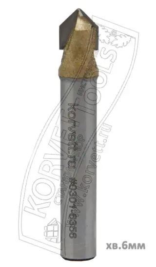 0301-38. Фреза пазовая гальтельная V-form D38,1 H25.5 А90° Х12