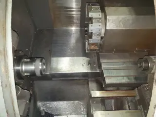 Leadwell T-6 токарный обрабатывающий центр с ЧПУ и барфидером