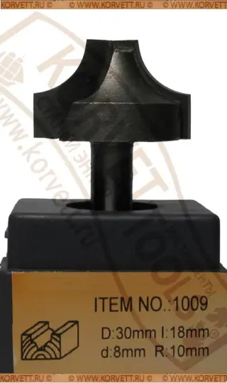 1009-10 Al.Фреза пазовая фасонная R10 D30 H18 Х8