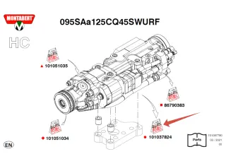 101037824 Комплект уплотнений SP-A Montabert HC95