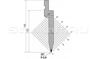 Пуансон R1 классический PU.150.26.R08.795s