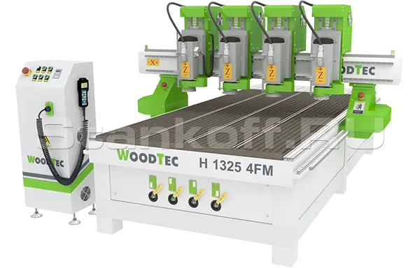 Фрезерно-гравировальный станок с ЧПУ WoodTec H 1325 4FM