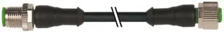 7356-40021-6540500, Murr Elektronik Германия, кабель с разъемом M12 Вилка, M12 Розетка, кабель 3M, 4 контакта