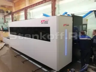 Оптоволоконный лазерный станок в защитной кабине XTC-1530G/6000 Raycus