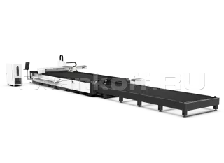 Оптоволоконный лазер для резки листов и труб со сменным столом XTC-1560ET/3000 Raycus