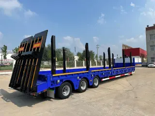 Полуприцеп-трал с трапами TONGYADA CTY9603TDPS низкорамный, 3-оси,тновый