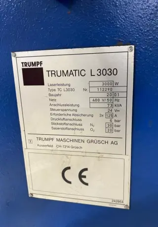 Лазерный станок для резки металла Trumph Trumatic